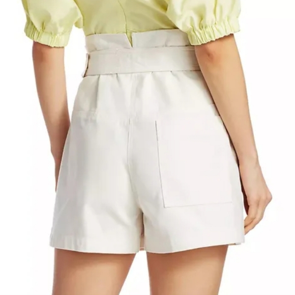 Phillip Lim Belted Cargo Ecru High Waisted Cotton Not Too Short Shorts - Picture 11 of 12